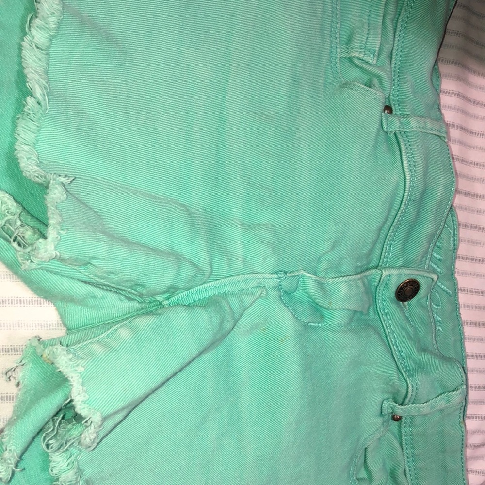 Light green shorts